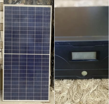  لوح 450W وUPS 1200VA/840W