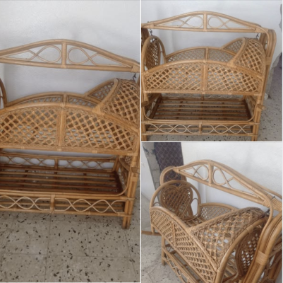 سرير اطفال خيرزان